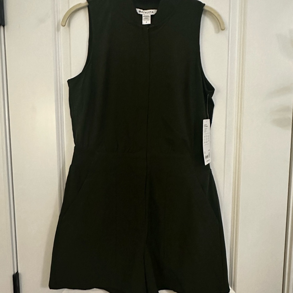 Athleta Olive Green Brooklyn Utility Romper